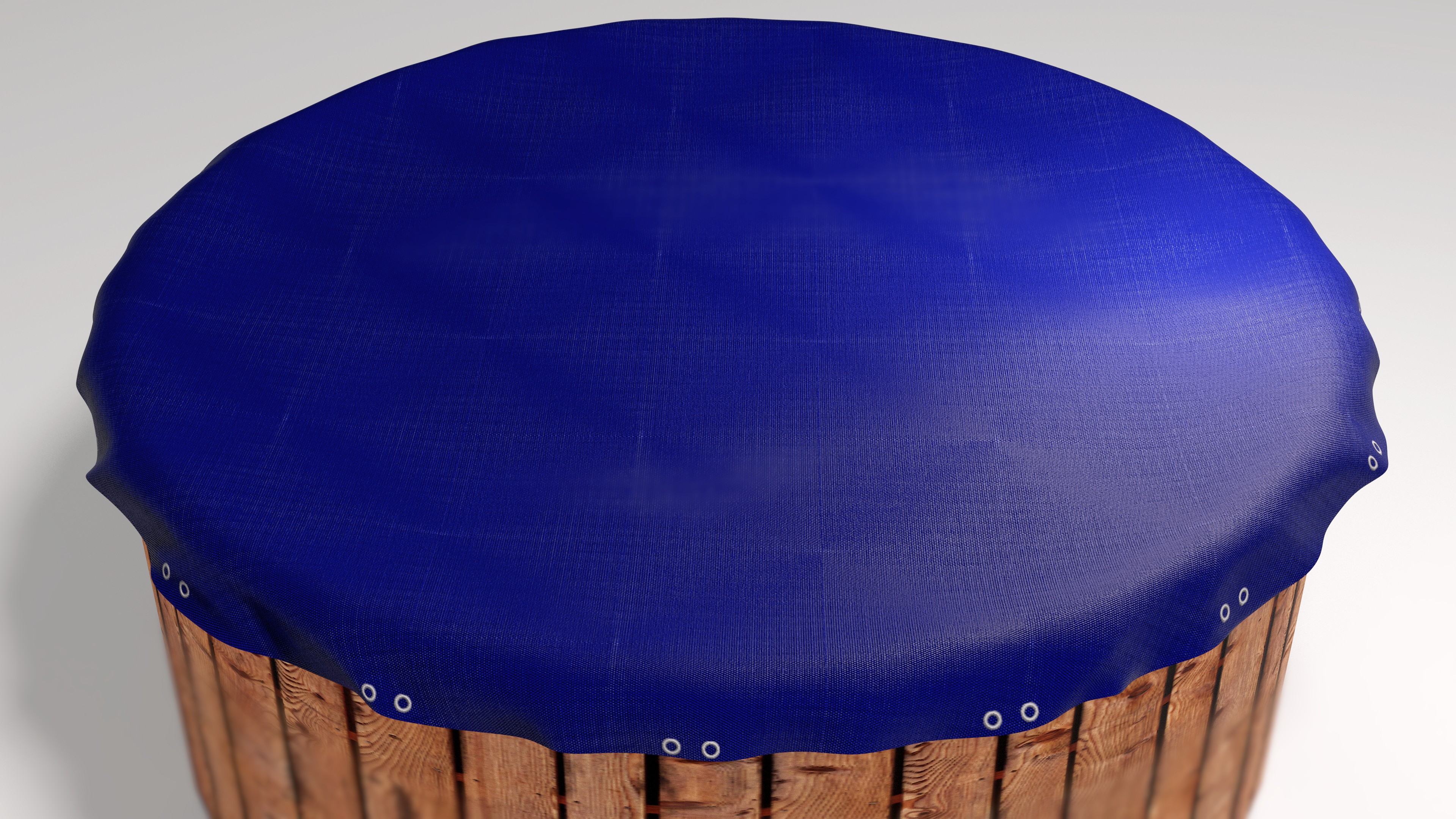 Abdeckplane für Pool rund 320cm  Royalblau Planenmaß 380cm Sommer Winter